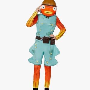 Fortnite  Fish Character Kids Costume orange, size L (10-12)